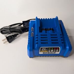 Kobalt 24-volt Max lithium-ion battery charger (Model KRC 2445-03). Compatible